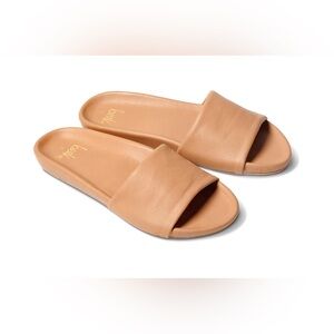 Beek Gallito Leather Slide Sandal in Honey
